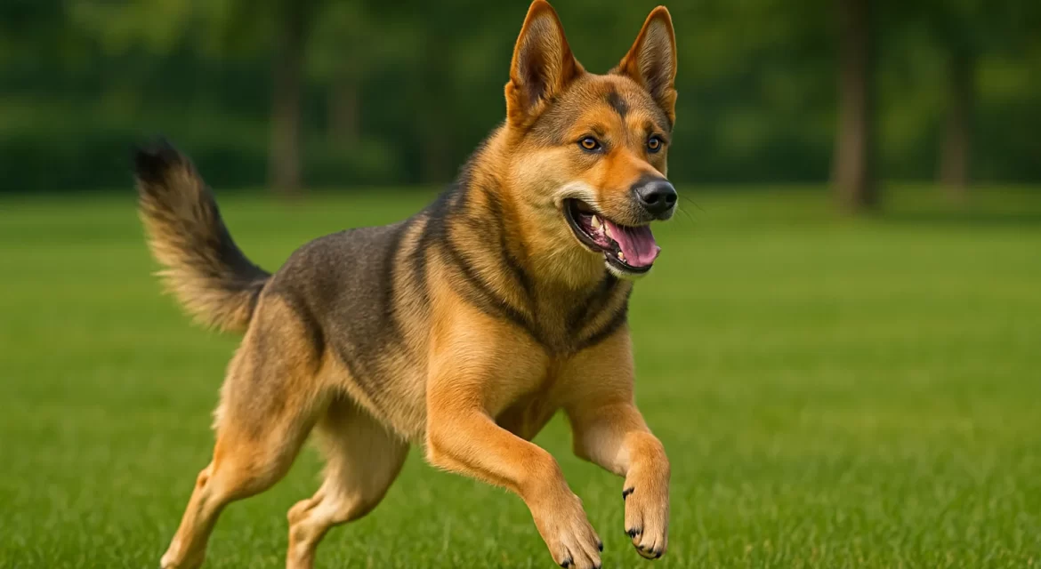german shepherd and shiba inu mix